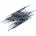 A2Z Scilab 9 Pcs Hollow Handle Blue Titanium Gracey Curettes Stainless Steel Tools A2Z-ZR929